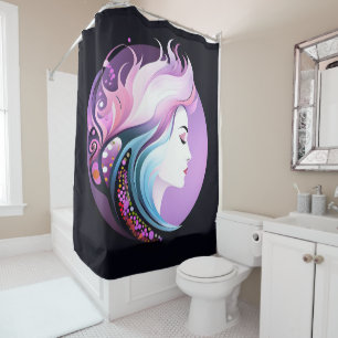 Rideaux De Douche "Sérénité dans le style" Beauté féminine
