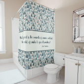 Rideaux De Douche Sérénité des forêts d'hiver (En situation)