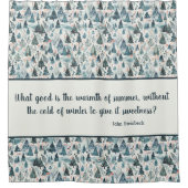 Rideaux De Douche Sérénité des forêts d'hiver (Devant)