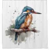 Rideaux De Douche Sérénité du martin-pêcheur (Devant)