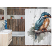 Rideaux De Douche Sérénité du martin-pêcheur