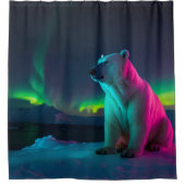 Rideaux De Douche Sérénité polaire dans les Pastels (Devant)