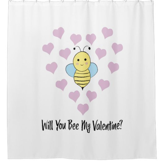 Rideaux De Douche Serez-Vous Ma Valentine ? (Devant)