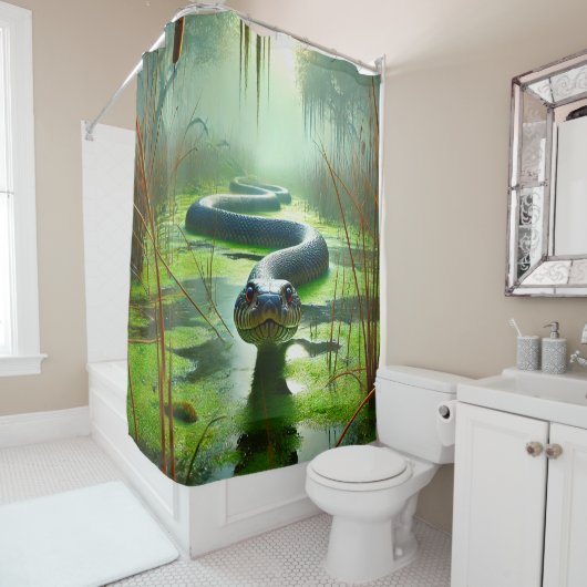 Rideaux De Douche Serpent (En situation)