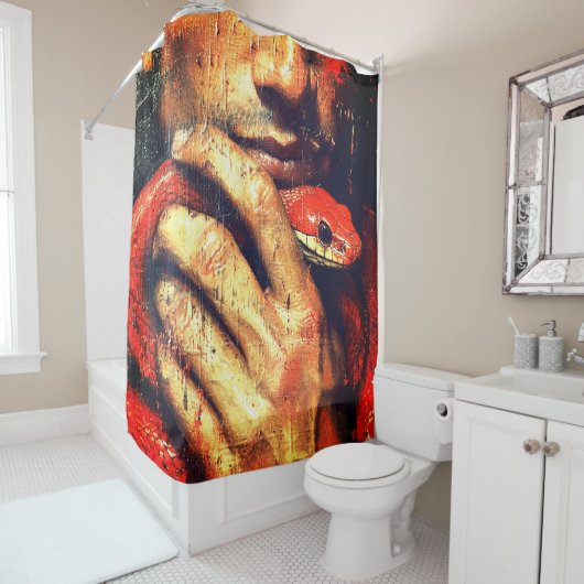 Rideaux De Douche Serpent (En situation)