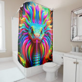 Rideaux De Douche Serpent arc-en-ciel (En situation)