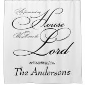 Rideaux De Douche Servir le Seigneur personnalisé (Devant)