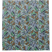 Rideaux De Douche Sésame Sésame | Oscar le Motif de groupe (Devant)