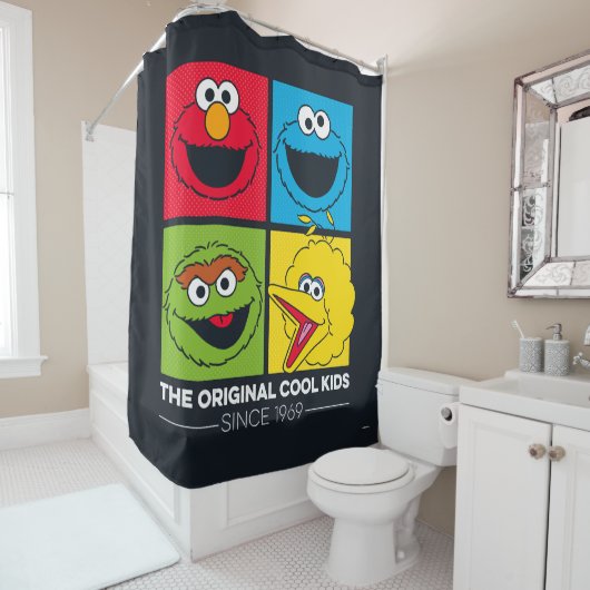 Rideaux De Douche Sesame Street | les enfants frais originaux (En situation)
