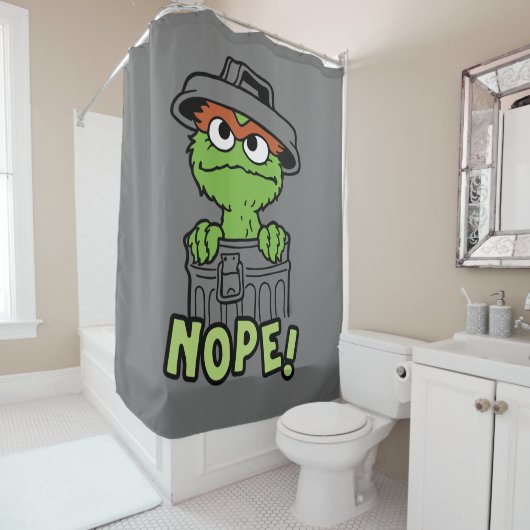 Rideaux De Douche Sesame Street | Oscar the Grouch Nope! (En situation)