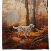 Rideaux De Douche Setter anglais en automne Leaves Fall Inspire (Devant)