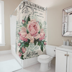 Rideaux De Douche shabby chic, decoupage, victorian, frch chic, pa