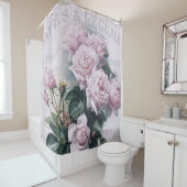 Rideaux De Douche shabby chic, découpage, victorien, français chic,  (En situation)