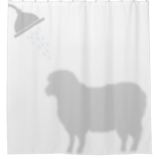 Rideaux De Douche Shadow Sheep Silhouette Shadow Buddies Douche (Devant)
