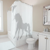 Rideaux De Douche Shadow Silhouette Unicorne Shadow Buddies dans Dou (En situation)