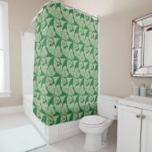 Rideaux De Douche shamrock "Bonne Saint Patrick" (En situation)