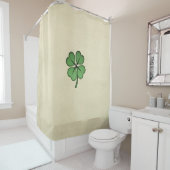 Rideaux De Douche Shamrock irlandais chic (En situation)