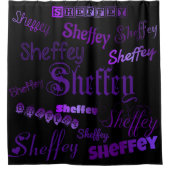 Rideaux De Douche Sheffey Purple (Devant)