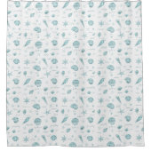 Rideaux De Douche Shells Starfish Sun Fun Texte Turquoise ID918 (Devant)