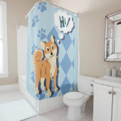 Rideaux De Douche Shiba Inu (En situation)