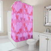 Rideaux De Douche Shining heart Valentine background rose (En situation)