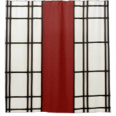 Rideaux De Douche Shoji - rouge (Devant)