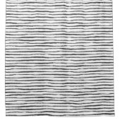 Rideaux De Douche Shower Curtain - Black And White Pattern (Devant)