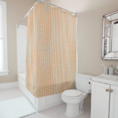 Rideaux De Douche Shower curtain with a checked pattern  (En situation)