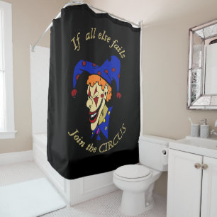 Rideaux De Douche Si tout le reste échoue rejoindre le clown bleu CI