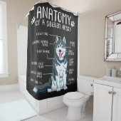 Rideaux De Douche Sibérie Husky| Dons amusants Propriétaire de Husky (En situation)