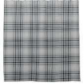Rideaux De Douche Signe gris blanc et noir de plaid de tartan de (Devant)