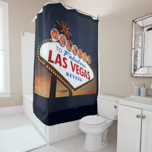 RIDEAUX DE DOUCHE SIGNE LAS VEGAS (En situation)