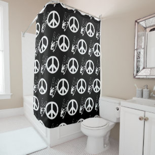RIDEAUX DE DOUCHE SIGNES DE PAIX