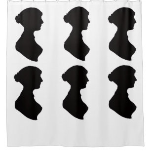 Rideaux De Douche Silhouette de Jane Austen