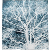 Rideaux De Douche Silhouette de l'arbre (Devant)