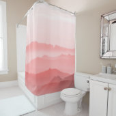 RIDEAUX DE DOUCHE SILHOUETTE DE MONTAGNE (En situation)