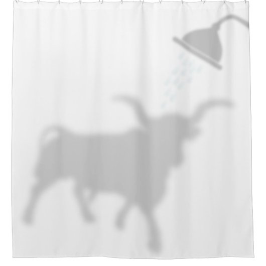 Rideaux De Douche Silhouette d'ombre de Texas Longhorn Shadow Buddie (Devant)