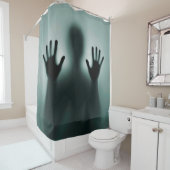 Rideaux De Douche Silhouette effrayante mystérieuse drôle d'homme de (En situation)
