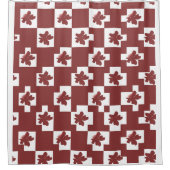 Rideaux De Douche Silhueta de flores em padrão. (Devant)