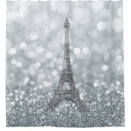 Rideaux De Douche Silver Glitter (Devant)