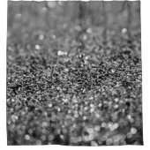 Rideaux De Douche Silver Gray Glitter Bokeh Glam 2 (Devant)