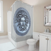 Rideaux De Douche Silver Medusa Grey (En situation)