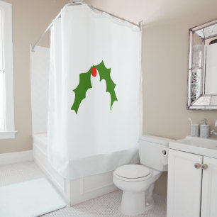 Rideaux De Douche simple et minimal ajouter votre logo nom aquarelle