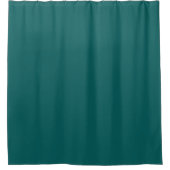 Rideaux De Douche Simple moderne Turquoise foncé vert uni ton bijou (Devant)