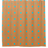 Rideaux De Douche Simple Orang Aqua Pattern (Devant)