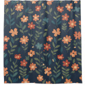 Rideaux De Douche Simple Prairie Navy Foncé (Devant)