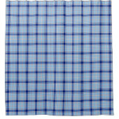 Rideaux De Douche Simple Style Chake Rustique Bleu (Devant)