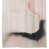 Rideaux De Douche Simples tourbillons noirs d'art abstrait (Devant)