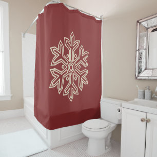 Rideaux De Douche Simply Christmas Collection - Flocon de neige