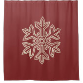 Rideaux De Douche Simply Christmas Collection - Flocon de neige (Devant)
